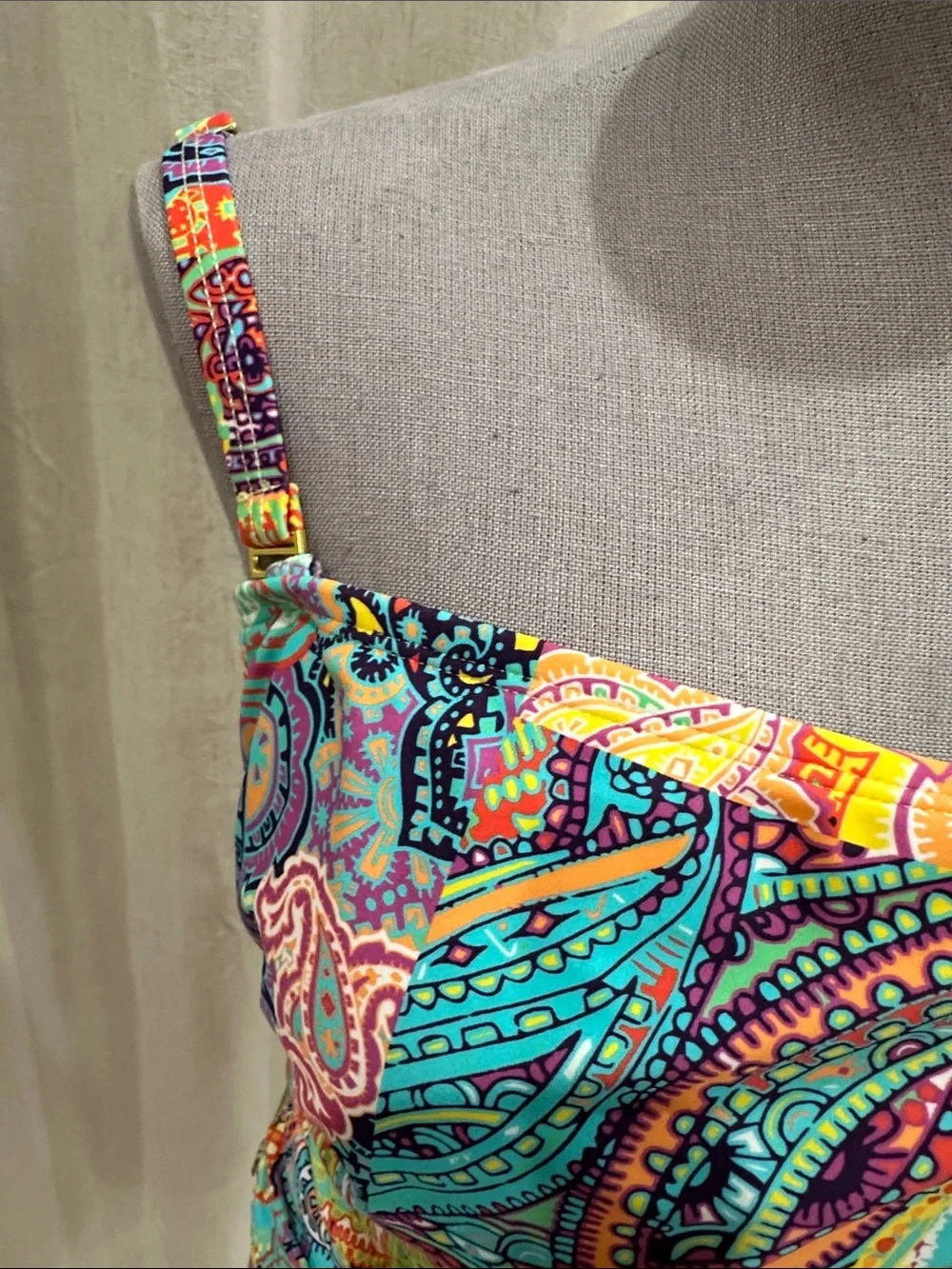 Vibrant Multicolor Paisley Swimsuit